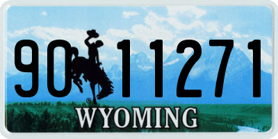 WY license plate 9011271