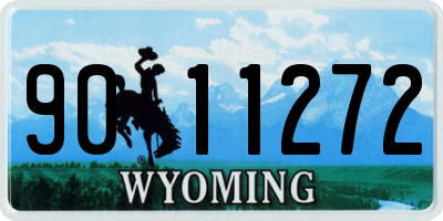 WY license plate 9011272