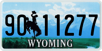 WY license plate 9011277
