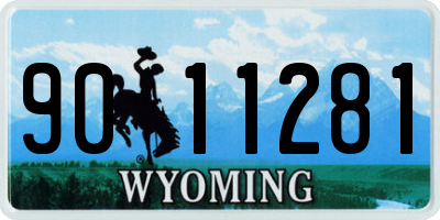 WY license plate 9011281