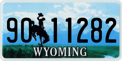 WY license plate 9011282