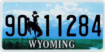 WY license plate 9011284