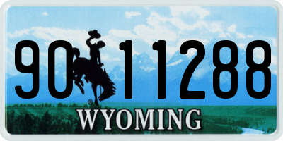 WY license plate 9011288