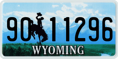 WY license plate 9011296