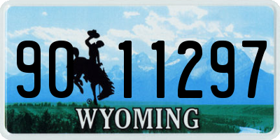 WY license plate 9011297