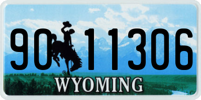 WY license plate 9011306