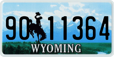 WY license plate 9011364