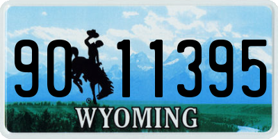 WY license plate 9011395