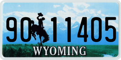 WY license plate 9011405