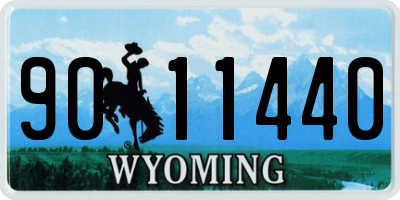WY license plate 9011440