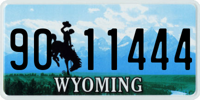 WY license plate 9011444