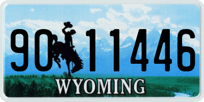 WY license plate 9011446