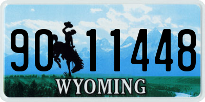 WY license plate 9011448
