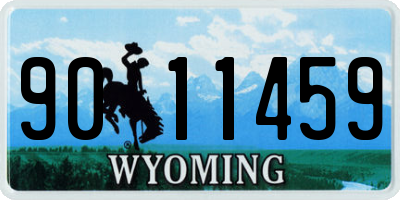 WY license plate 9011459