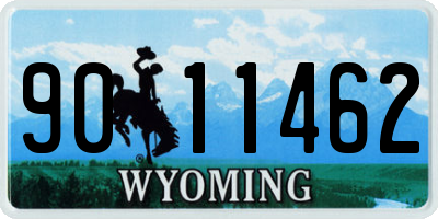 WY license plate 9011462