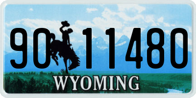WY license plate 9011480