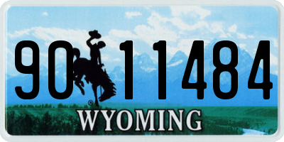 WY license plate 9011484
