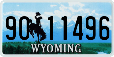 WY license plate 9011496