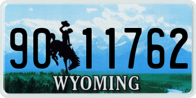 WY license plate 9011762
