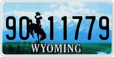 WY license plate 9011779