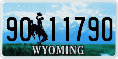 WY license plate 9011790