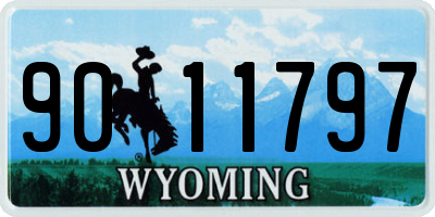 WY license plate 9011797