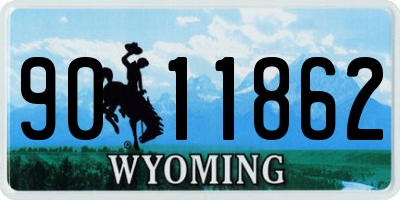 WY license plate 9011862