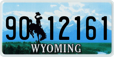 WY license plate 9012161