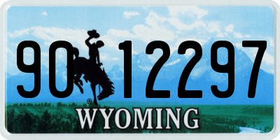 WY license plate 9012297
