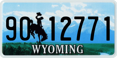 WY license plate 9012771