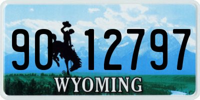 WY license plate 9012797