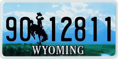 WY license plate 9012811