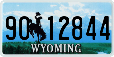 WY license plate 9012844