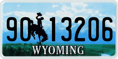 WY license plate 9013206