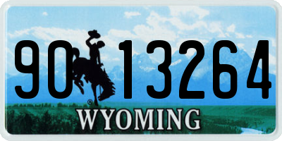 WY license plate 9013264