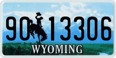 WY license plate 9013306