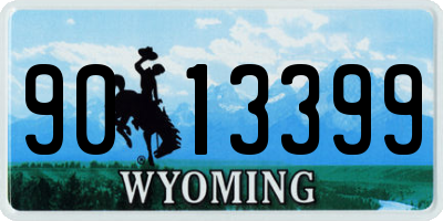 WY license plate 9013399