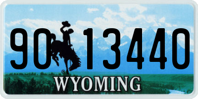 WY license plate 9013440