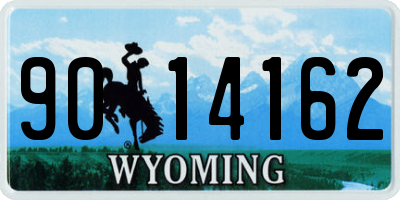 WY license plate 9014162