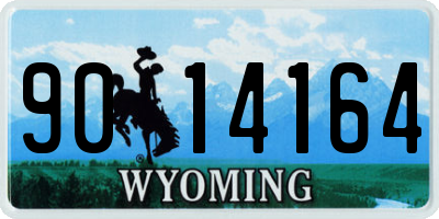 WY license plate 9014164