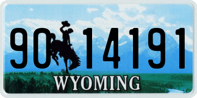 WY license plate 9014191