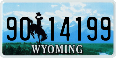 WY license plate 9014199
