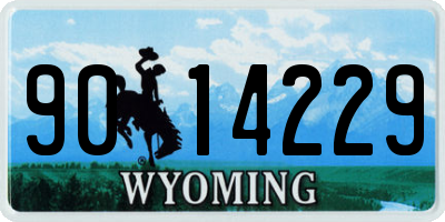 WY license plate 9014229