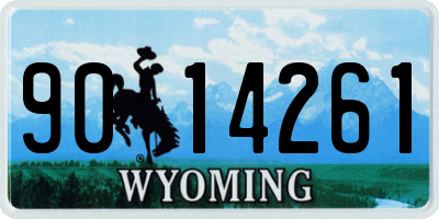 WY license plate 9014261