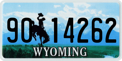 WY license plate 9014262