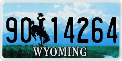 WY license plate 9014264