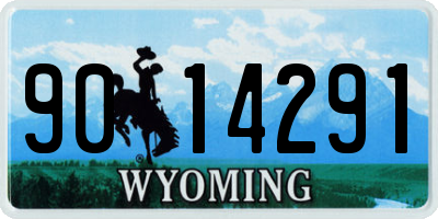 WY license plate 9014291