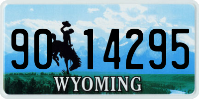 WY license plate 9014295