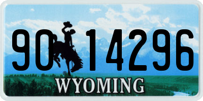 WY license plate 9014296