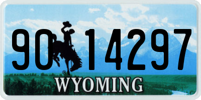 WY license plate 9014297